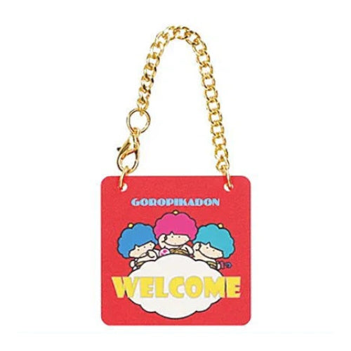 Sanrio Characters 1.5 Inch Door Plate Style Charm Collectible Toy - Cute Home Decor for Kids Room, Office Desk & Gift Collection