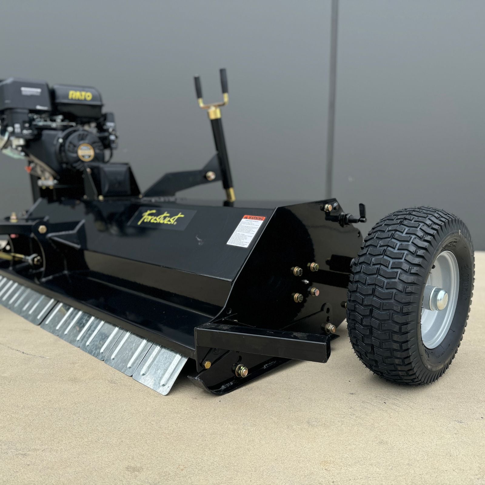 15HP Electric Start Tow Behind Flail Mower for ATV & Tractor - Heavy Duty Brush Cutter BM11141 - Perfect for Land Clearing, Pasture Maintenance & Roadside Vegetation Control