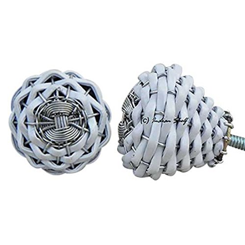 20-Piece White Aluminum Drawer Knobs - Kitchen Cabinet & Nursery Hardware for Home Decor