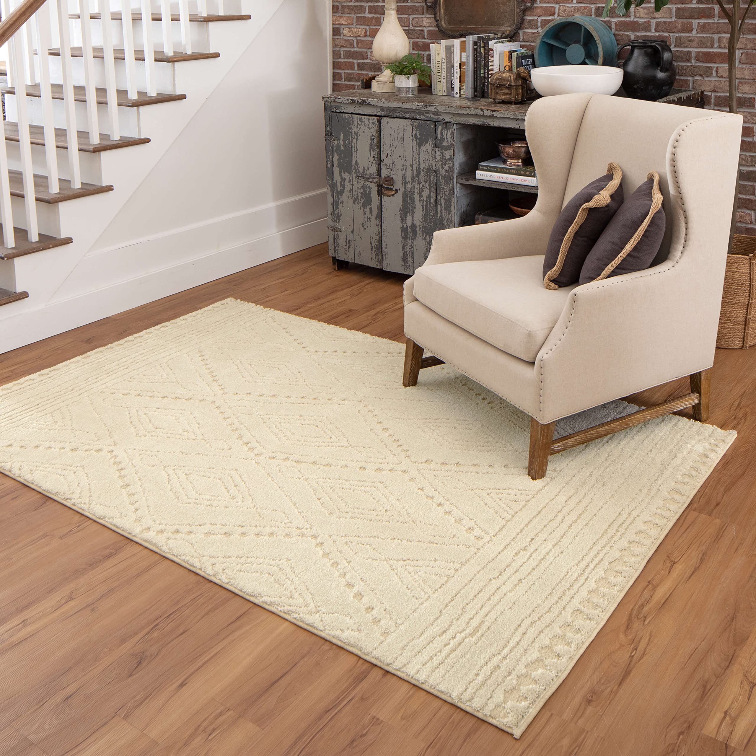 Mohawk Home Vado Modern Geometric Sand Area Rug 3'4