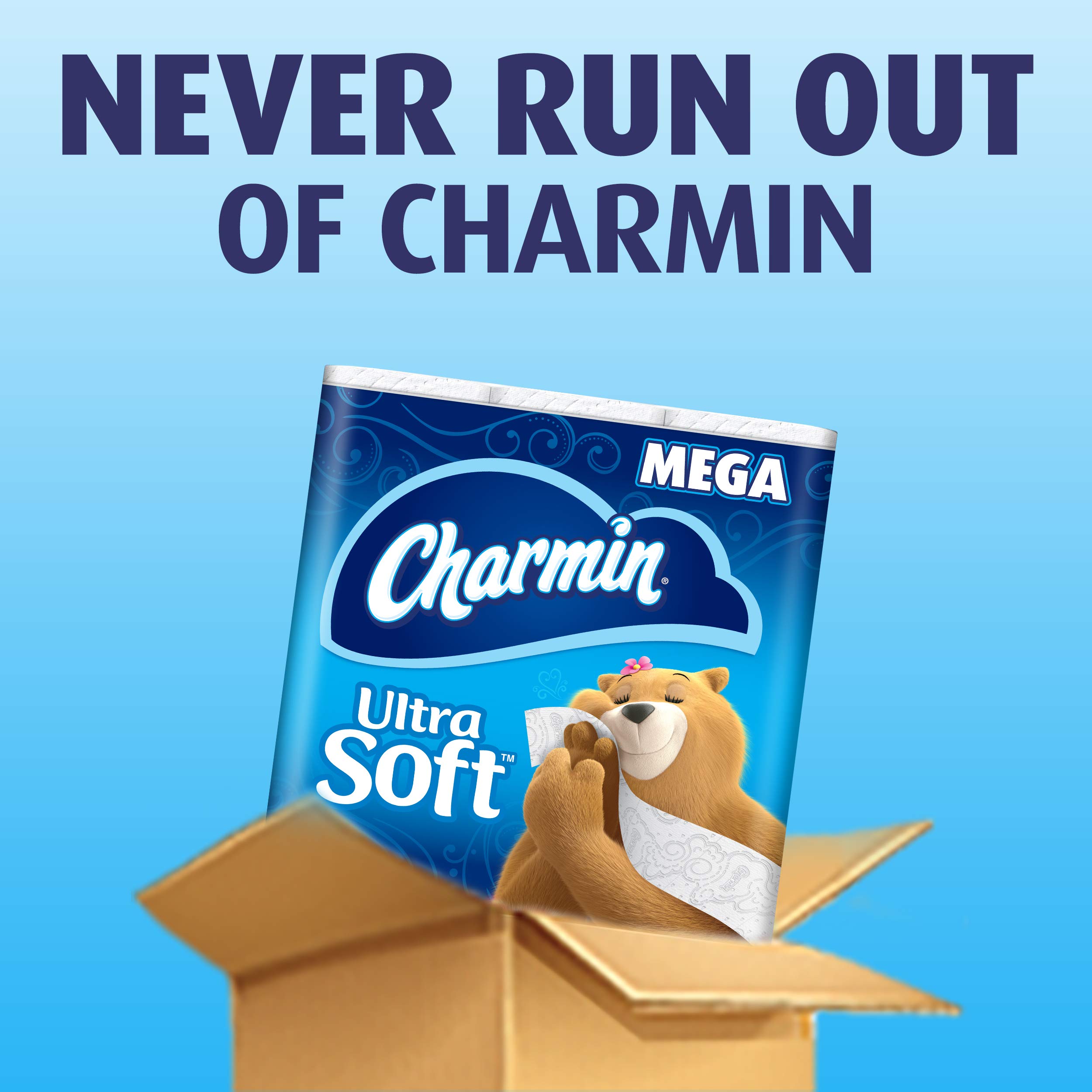 Charmin Ultra Soft Toilet Paper - 4 Mega Rolls (1 Pack) | Super Soft & Strong Bath Tissue for Home & Office Use | Gentle on Skin, Septic Safe