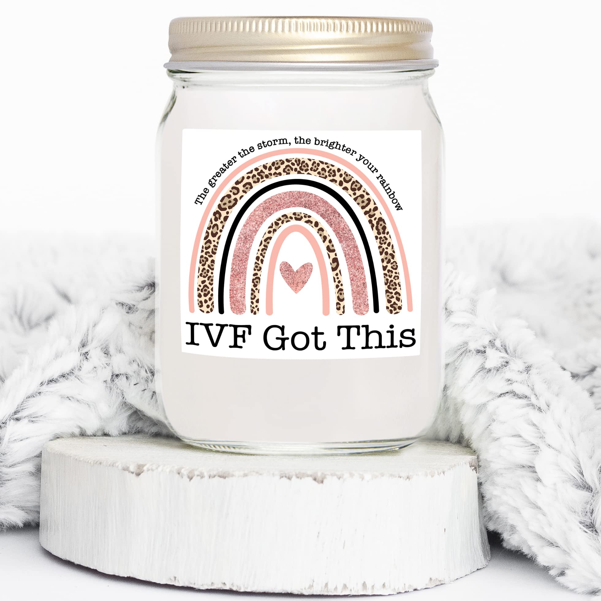 Fertility Candle for Women - 7oz IVF Support Candle, Natural Soy Wax Aromatherapy Candle with Lavender & Vanilla - Thoughtful Infertility Gift & Encouragement for Women - Perfect for Meditation, Relaxation & Fertility Rituals