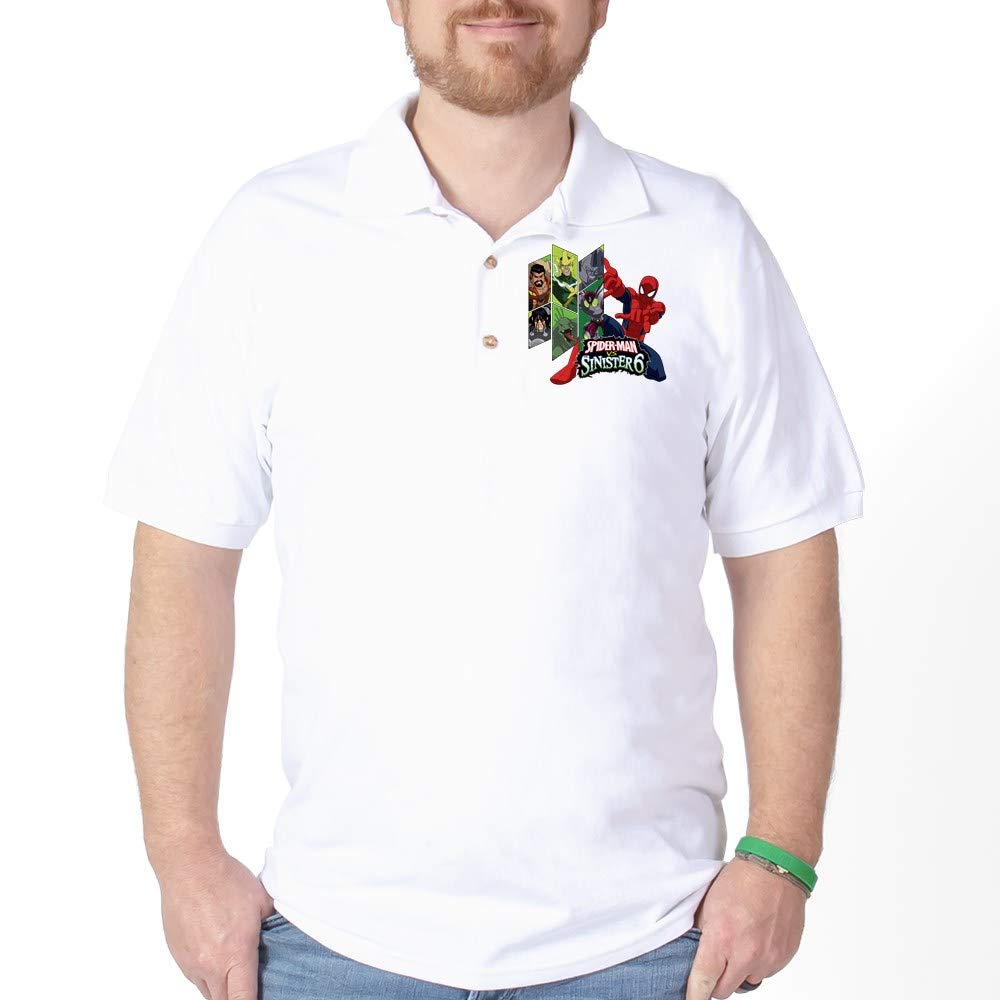 Sinister Six Golf Shirt - Men's Stylish Polo for Golf & Casual Wear - Perfect for Golf Tournaments, Club Events & Everyday Fashion