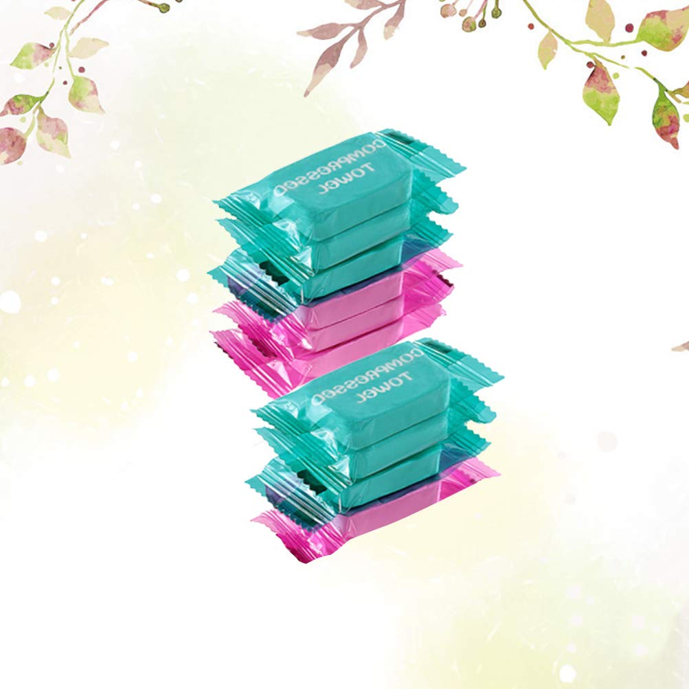 Beaupretty 10-Pack Compressed Face Towels - Disposable Travel Towel Tablets for Face, Hands & Bath | Portable & Eco-Friendly for Camping, Gym & On-the-Go Use