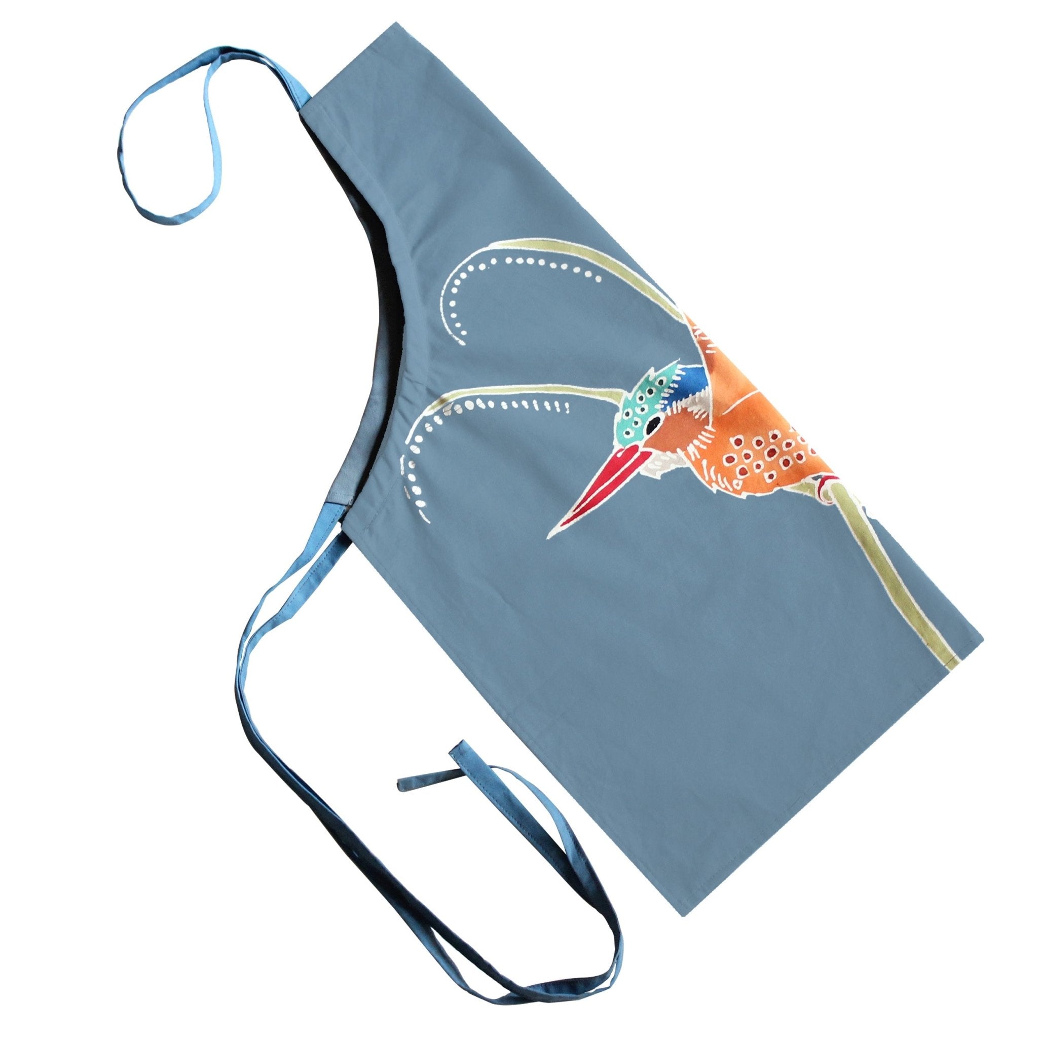 Papiko Malachite Kingfisher Apron - Stylish Kitchen Apron for Cooking, Baking & BBQ - Perfect Gift for Chefs & Home Cooks