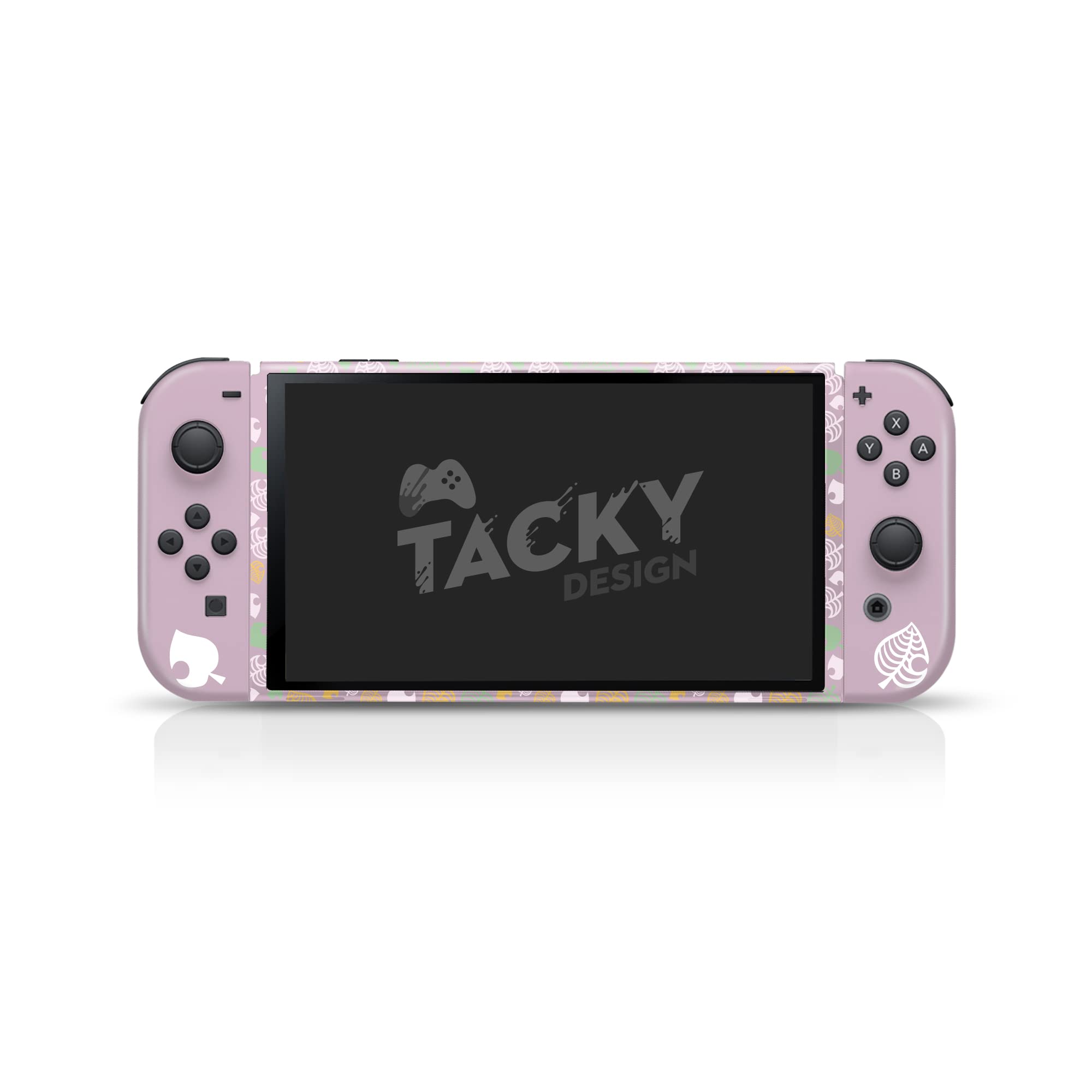 Premium 3M Vinyl Full Wrap Decal Skin for Nintendo Switch OLED - Cute Pastel Design, Non-Slip Grip & Scratch Protection | Perfect for Gaming, Travel & Customizing Your Console
