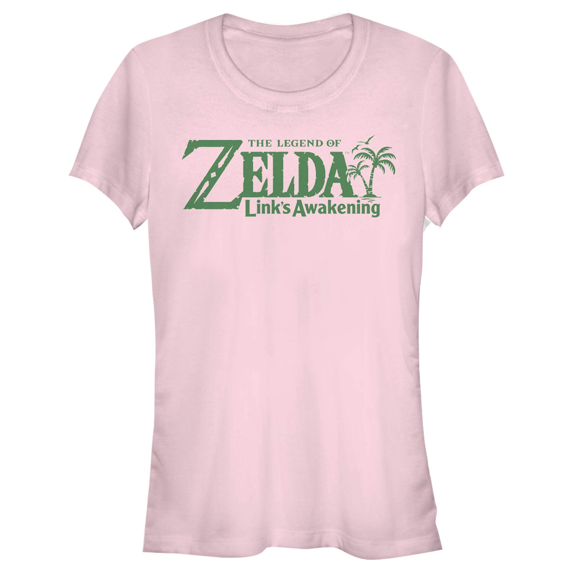 Nintendo Legend of Zelda Link's Awakening Palm Logo T-Shirt for Teens - Official Licensed Video Game Merchandise for Gaming Fans & Zelda Cosplay