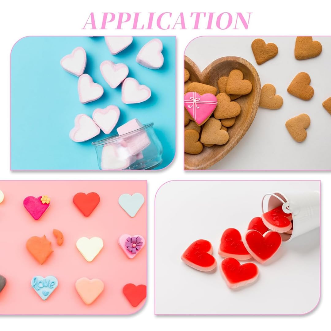 Skytail 55 Cavity Heart Silicone Mold with Dropper for Chocolate, Candy, Wax Melts - Perfect for DIY Treats, Candle Making, Ice Cubes & Aromatherapy Gifts | Valentine's Day, Wedding Favors, Party Decorations