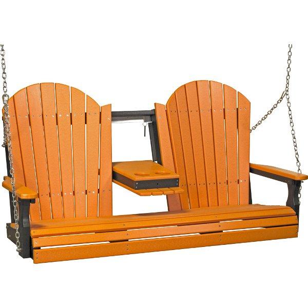 Premium Adirondack Swing for Outdoor Relaxation - Durable Wooden Porch Swing for Patio, Garden & Backyard - Perfect for Lounging & Enjoying Nature