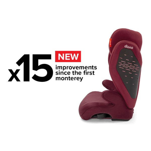 Diono Monterey 4 DXT Latch Booster Car Seat - High Back Booster for Kids 4-12 Years (Up to 120 lbs) | Side Impact Protection | Easy Installation | Perfect for School, Travel & Everyday Use