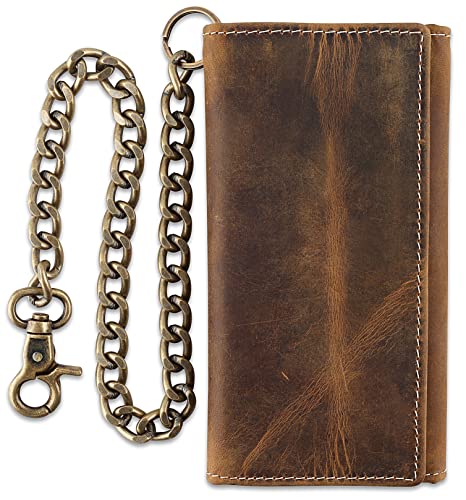 buffalo wax vintage leather W/ white stitching