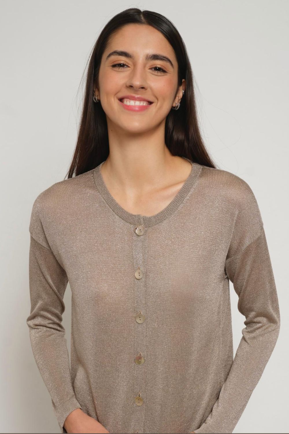 Gala Short Cardigan in April Moon - Women's Stylish Knit Open Front Cardigan for Spring & Fall | Perfect for Office, Date Night & Casual Outings