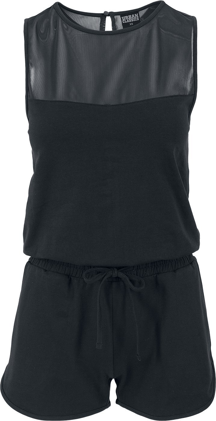 Ladies Tech Mesh Hot Jumpsuit TB1179 - Black, Size Small | Perfect for Dance, Gym & Night Out