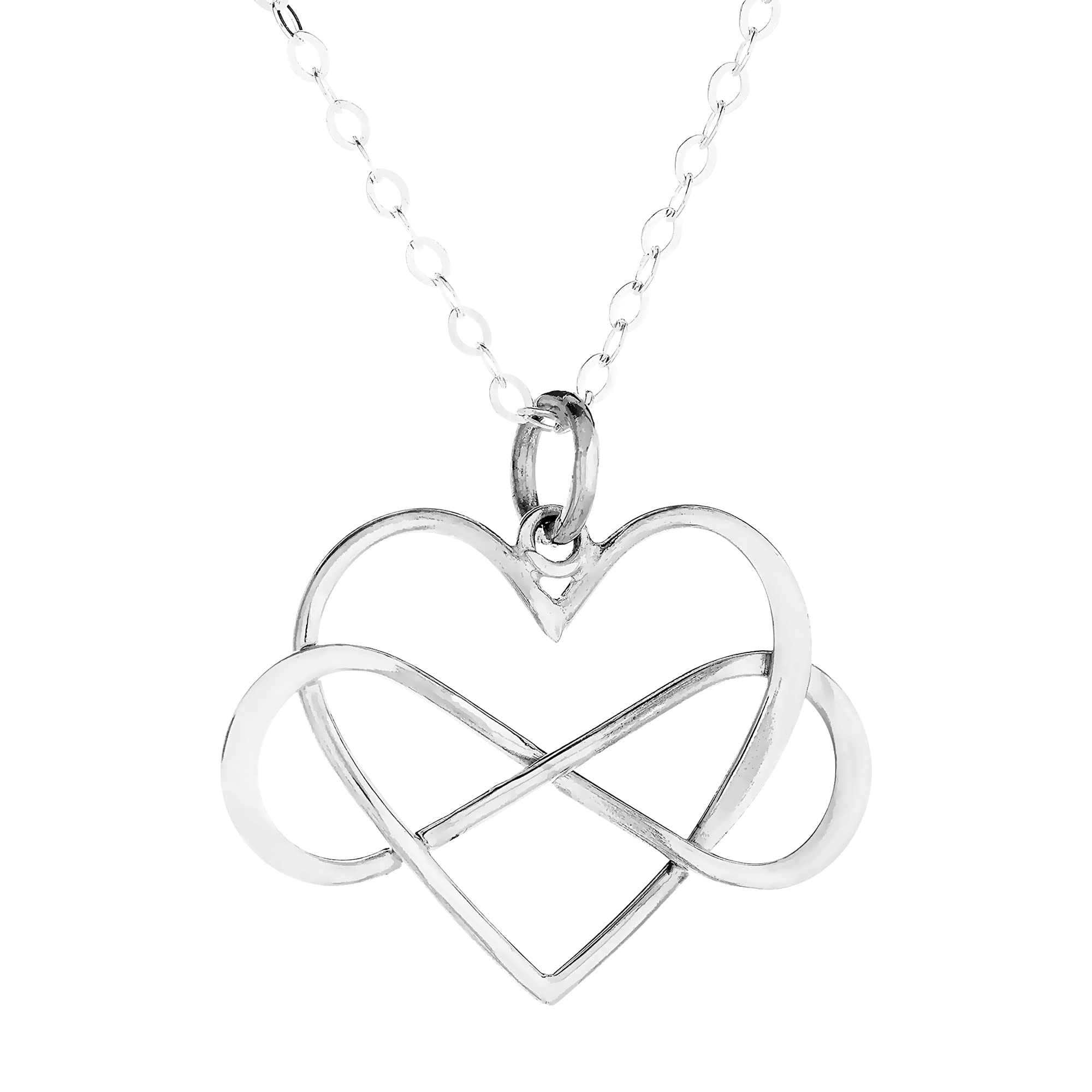 **Infinity Heart Necklace for Women - Sterling Silver Sister Birthday Gift from Brother - Meaningful Sibling Jewelry for Her - Perfect for Anniversaries, Christmas & Special Occasions**