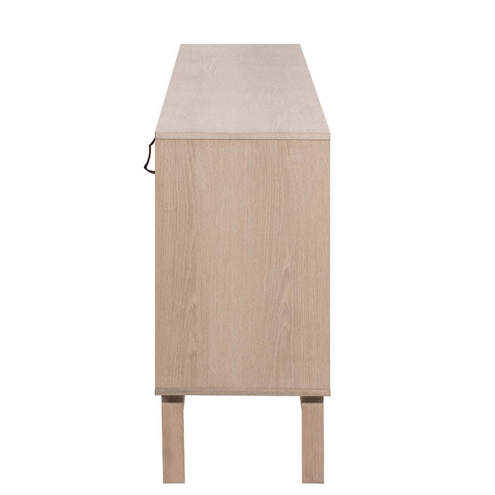 LINLEY 180cm Oak Sideboard Buffet Cabinet - Stylish Storage for Dining Room, Living Room & Entryway