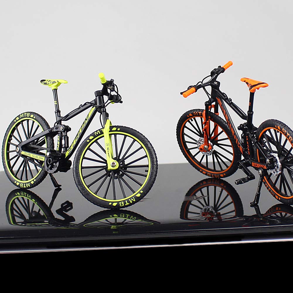 1:10 Scale Mini Mountain Bike Diecast Alloy Model - Realistic Racing Bike Simulation Toy - Perfect Birthday Gift for Boys (H02) | Kids Room Decor, Collector's Display, Racing Enthusiast Gift