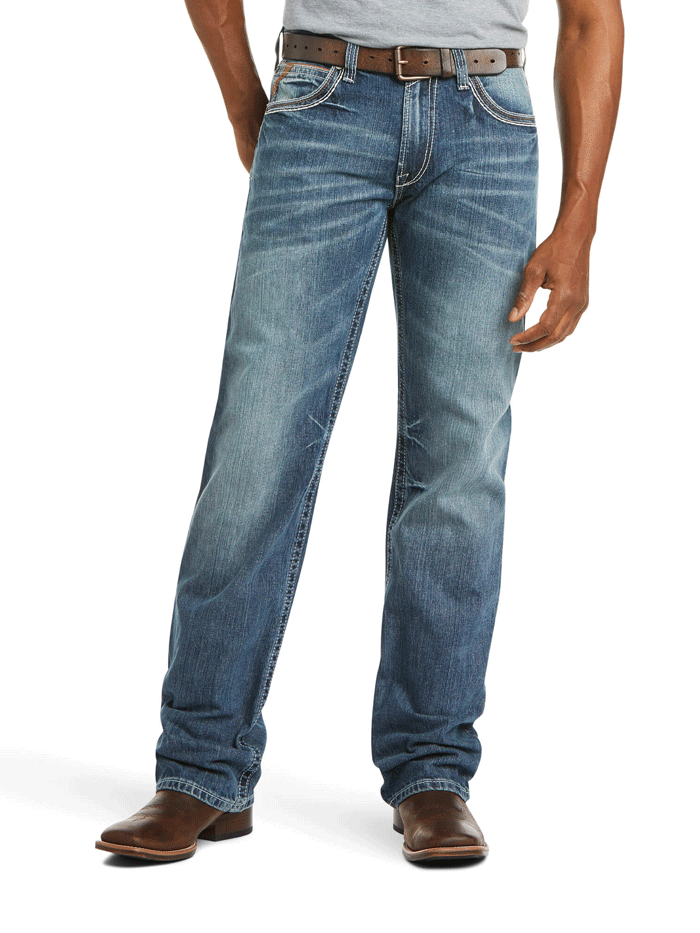 Ariat Men's M4 Low Rise Coltrane Boot Cut Jean Durango - Durable Western Denim for Cowboy Boots & Casual Wear