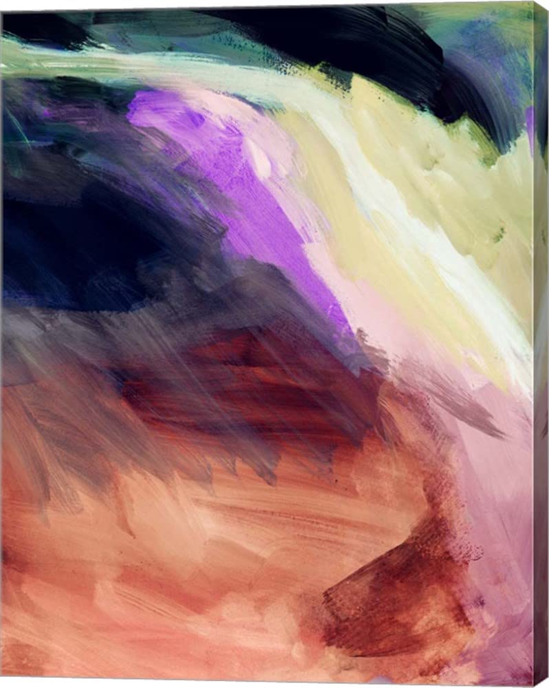 Desert Sunset II by Linda Woods - 16x20 Inches Stretched Canvas Wall Art, Hand-Painted Landscape Painting for Living Room, Bedroom & Office Decor