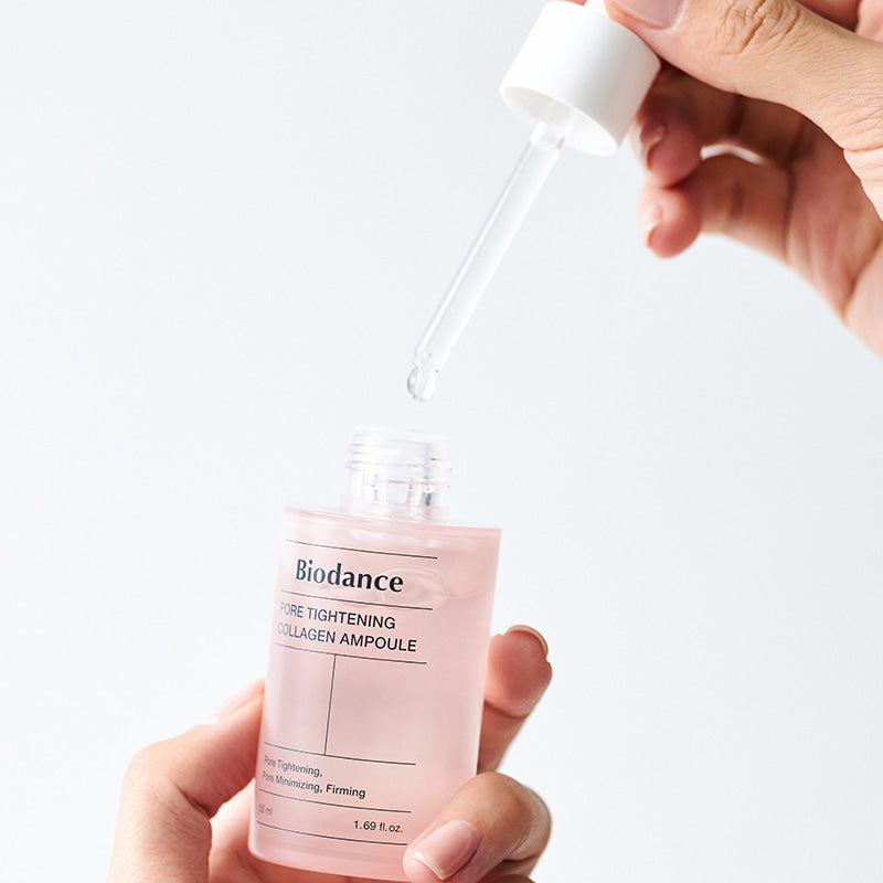 BIODANCE Pore Tightening Collagen Ampoule 50ml - Korean Skincare for Wrinkles & Fine Lines - Perfect for Night Routine & Anti-Aging Treatment