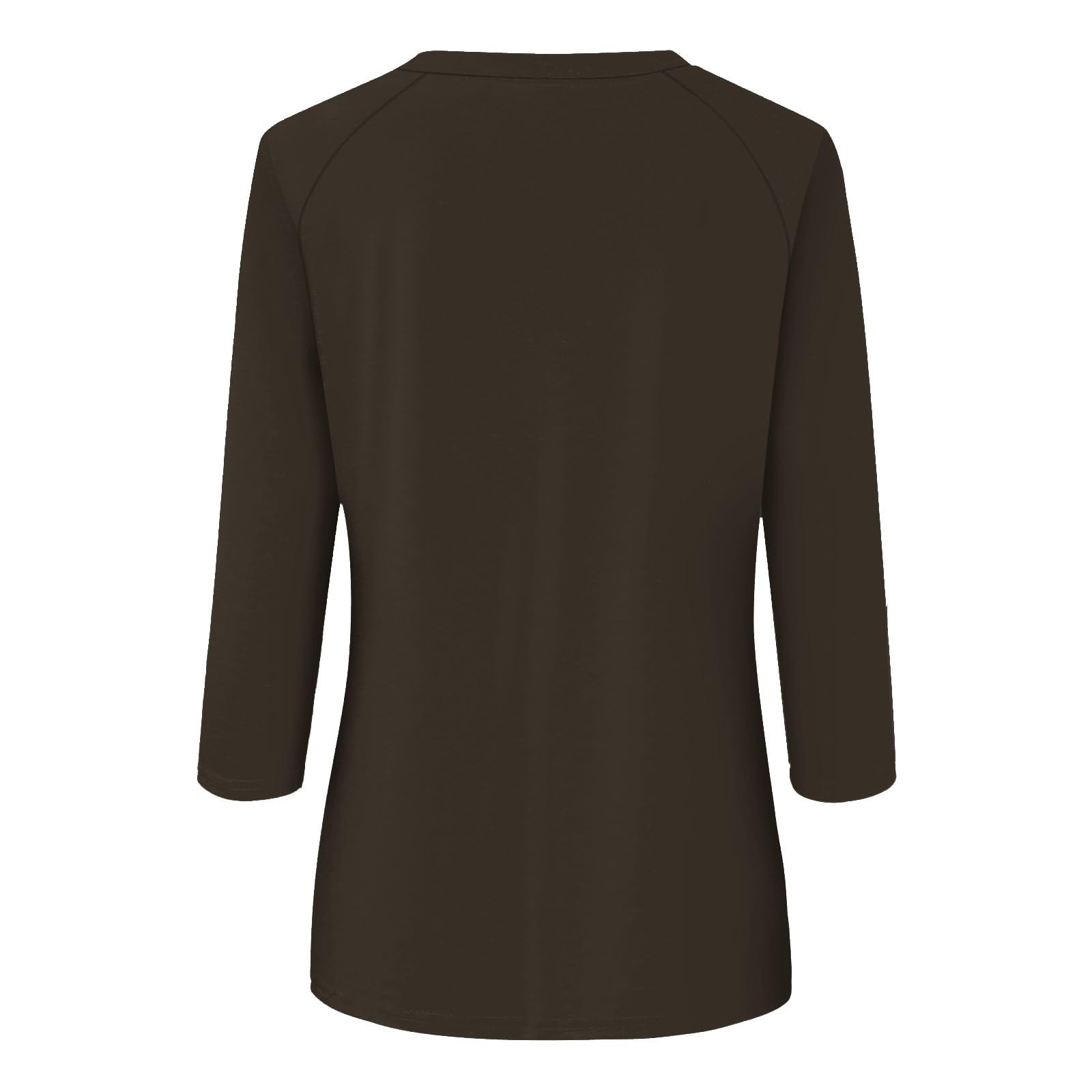 Women's 3/4 Sleeve V-Neck Tunic Tops with Pockets - Casual & Dressy for Work & Outings