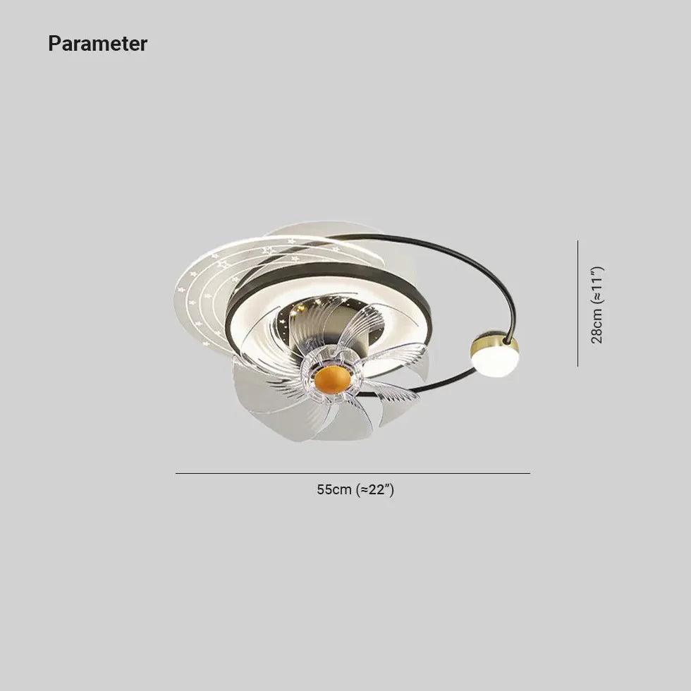 Modern Ceiling Fan with LED Lights - 3 Speed Remote Control, Quiet Reversible Motor - Perfect for Bedroom, Living Room & Office (52 Inch, Brushed Nickel)
