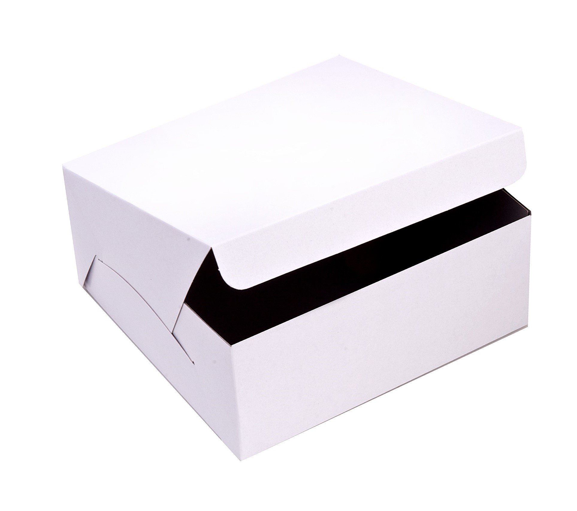 SafePro 10104 10x10x4-Inch White Cardboard Cake Boxes - 100 Pack | Disposable Bakery Containers for Cakes, Pies & Desserts | Perfect for Bakeries, Catering & Takeout Orders