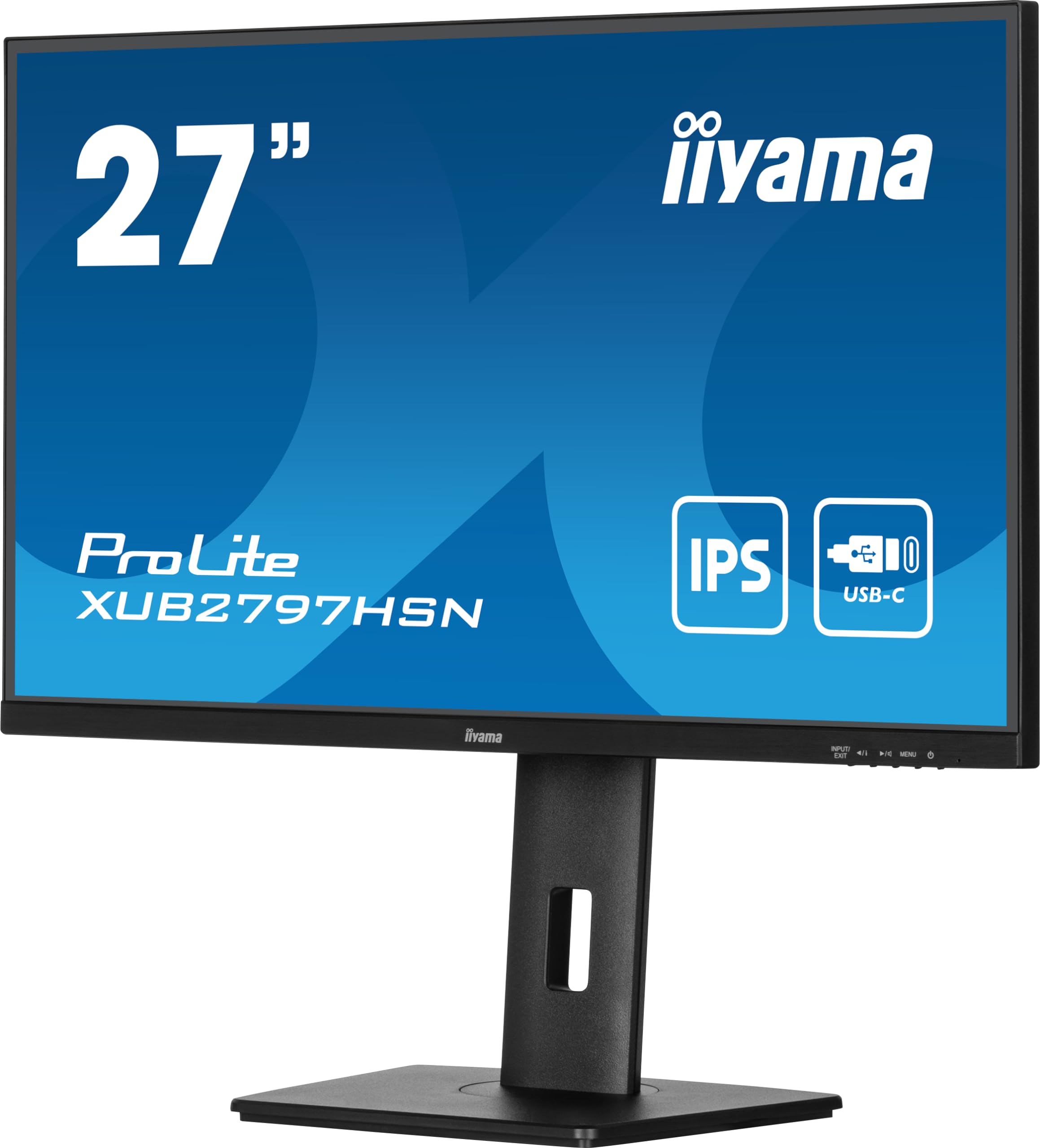 iiyama Prolite XUB2797HSN-B1 27 Inch LED IPS Monitor - Full HD 1080p, 100Hz Refresh Rate, USB-C Connectivity - Perfect for Home Office, Gaming & Graphic Design