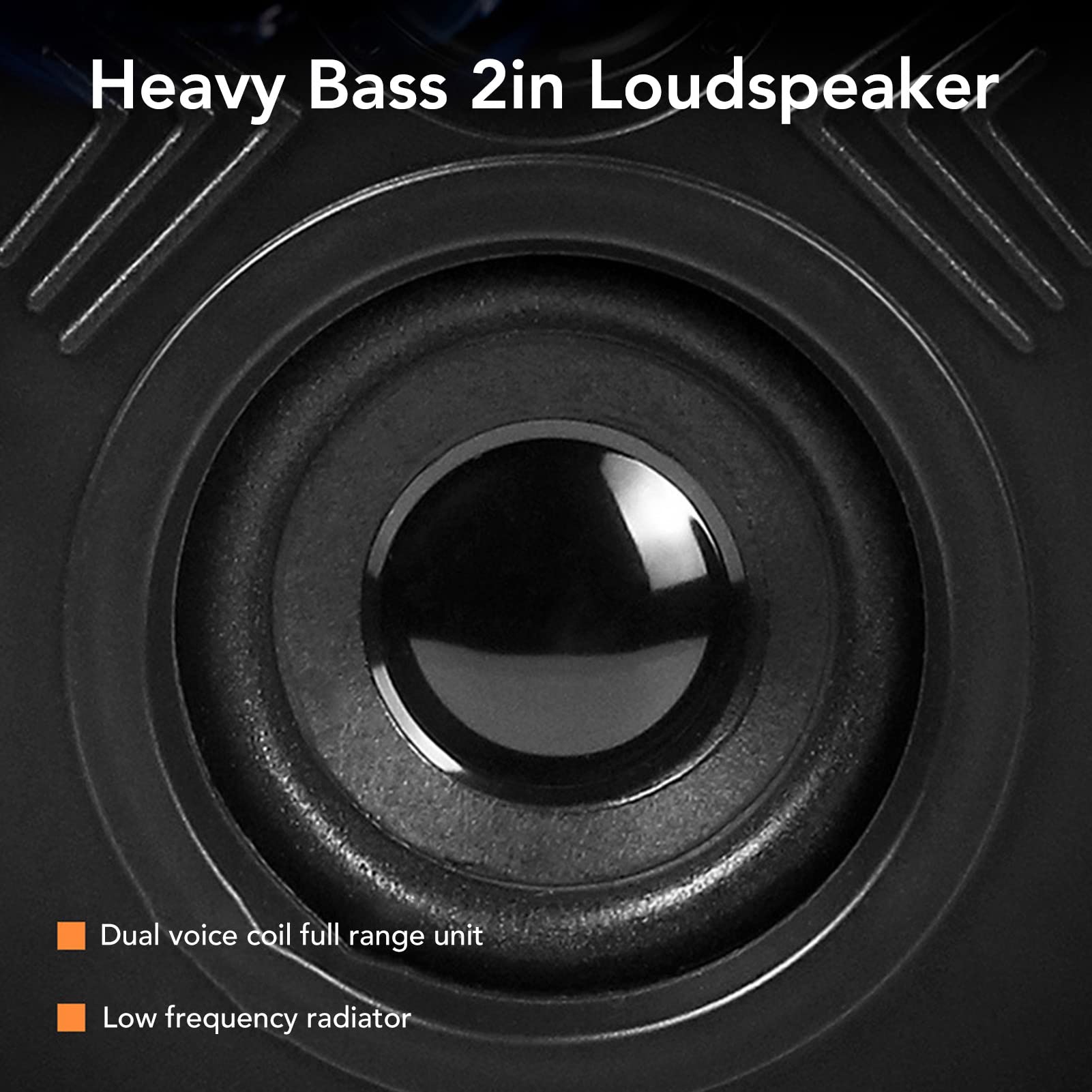 BONKZEBU PC Speakers with Adjustable Volume - Plug & Play Computer Speakers for Desktop, TV, Laptop & Phone - Stunning Sound Quality for Home Office, Gaming & Entertainment