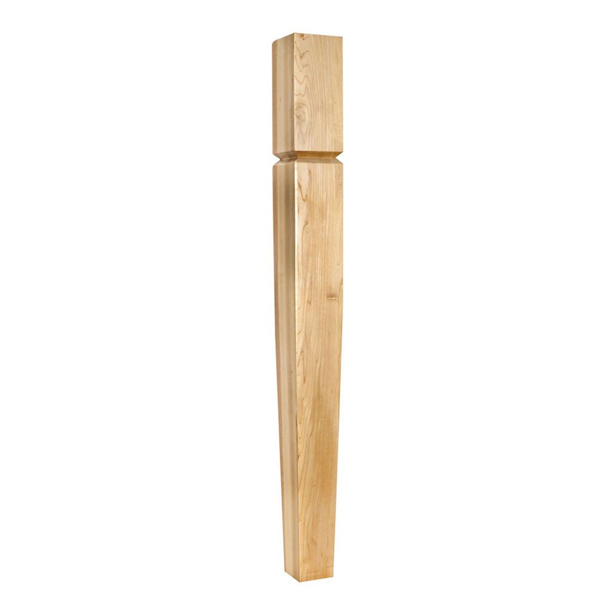 Hardwood Alder Arts and Crafts Furniture Legs with Groove and Tapered Base - Perfect for DIY Tables, Chairs, and Cabinets