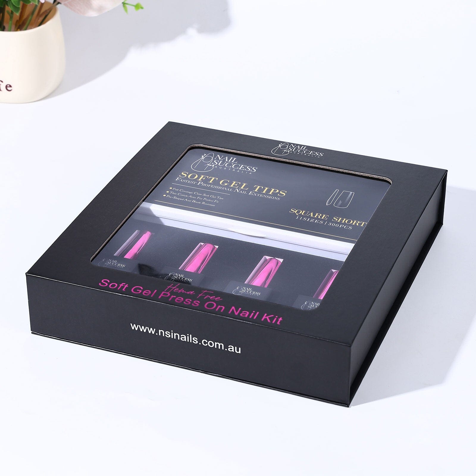HEMA-Free Soft Gel Press On Nail Kit - Easy DIY False Nails for Salon-Quality Manicures at Home | Perfect for Parties, Weddings & Everyday Wear