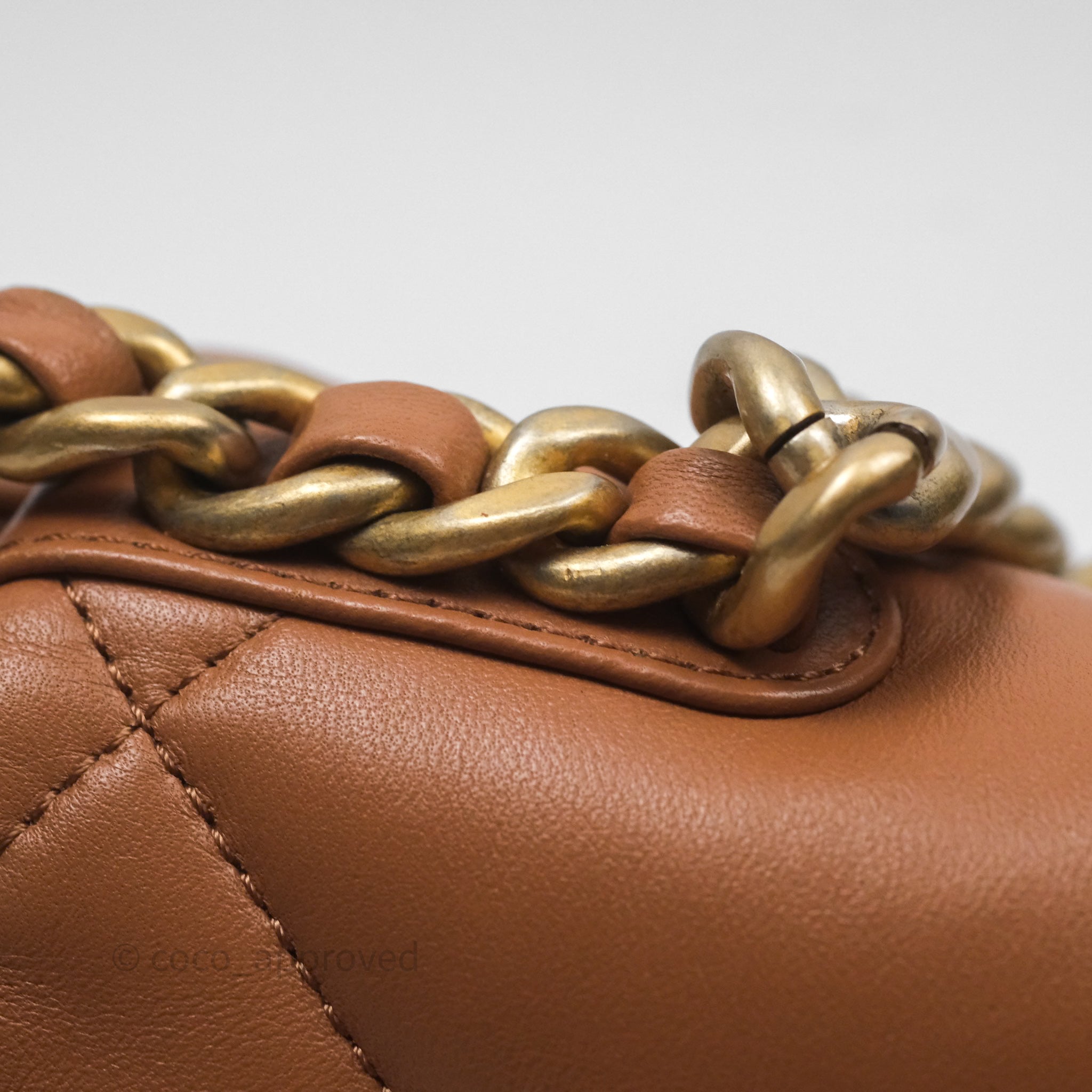 Chanel 19 Small Handbag in Caramel Dark Beige Brown with Mixed Hardware - Luxury Crossbody Bag for Women, Perfect for Date Night & Evening Events