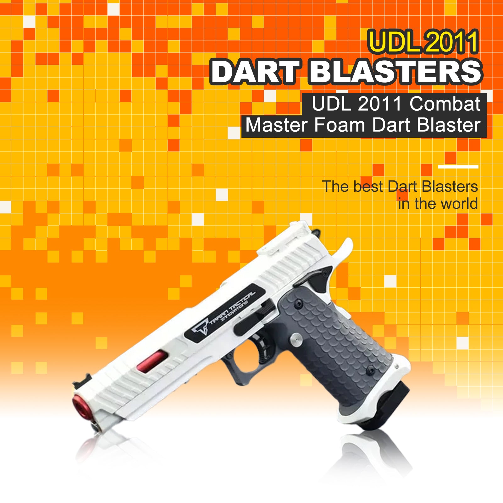UDL 2011 Combat Master Foam Dart Blaster Toy Gun - High Performance Foam Blaster for Outdoor Games, Nerf Battles & Backyard Fun - Perfect for Kids, Teens & Adults