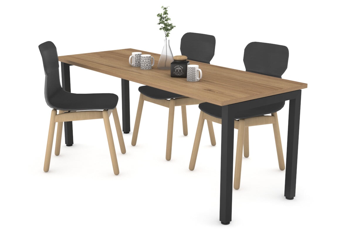 Quadro Square Legs Table - 1600L x 800W Modern Dining Table for Home & Office | Perfect for Kitchen, Dining Room, Conference Room & Workspace