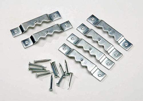 10 Pack Zinc Plated Steel Sawtooth Picture Hangers with 20 Nails - Heavy Duty Wall Hooks for Framed Art, Mirrors, Photos & Home Decor (Ideal for Living Room, Bedroom, Office)