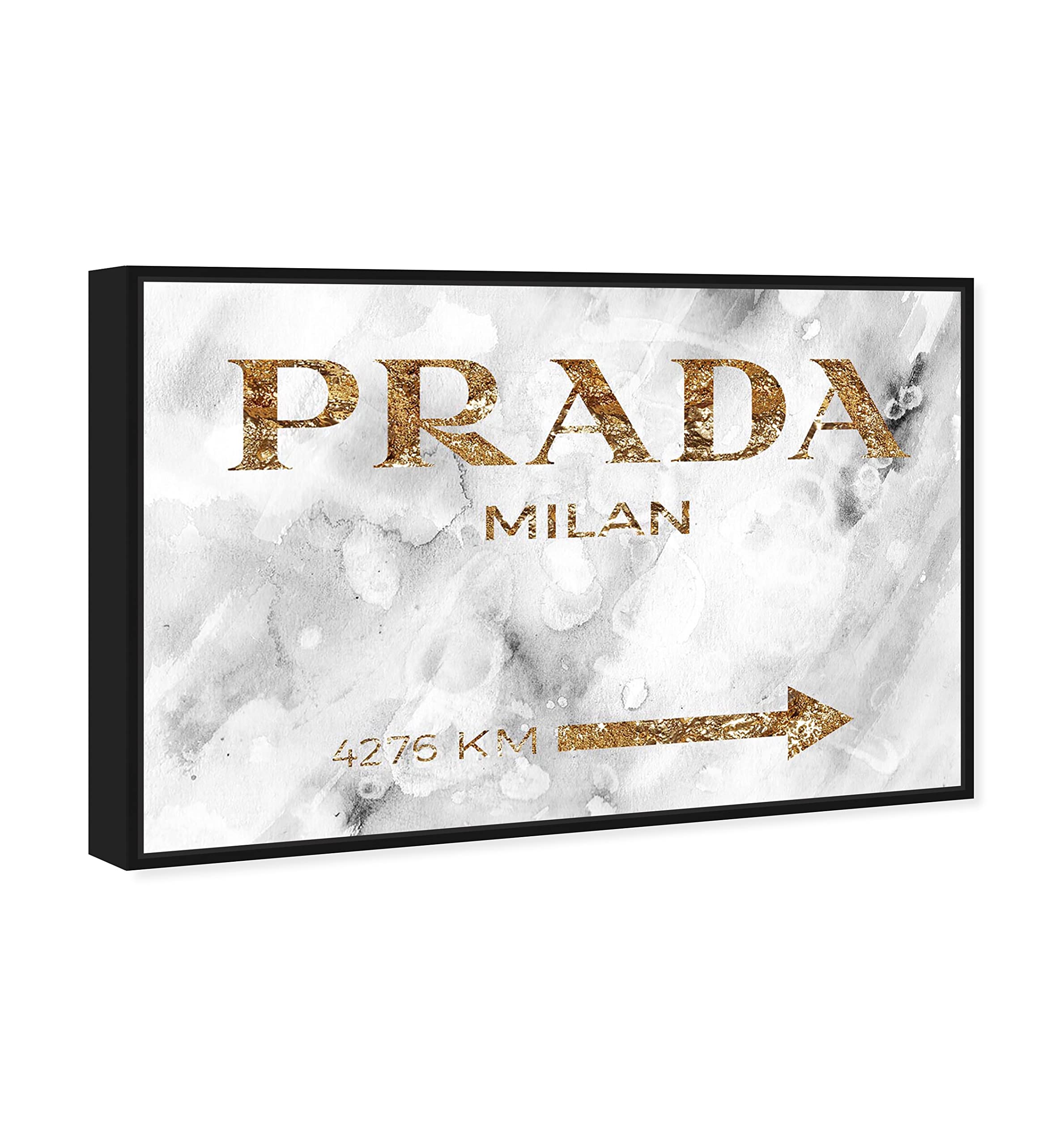 Oliver Gal Artist Co. Contemporary 20x30 Inch Milan Gold Framed Canvas Wall Art - Elegant Home Decor for Living Room, Bedroom & Office