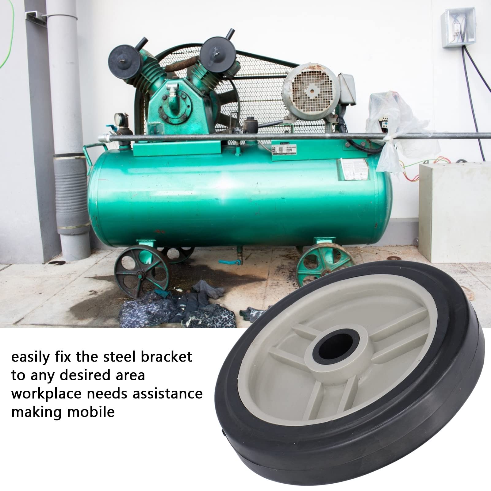 4 Inch Heavy Duty Swivel Casters with Bearings - 4 Pack Industrial Air Compressor Wheels for Smooth Mobility | Perfect for Air Compressors, Machinery, and Workshop Equipment