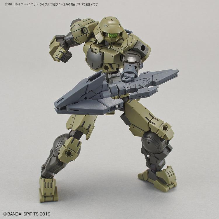 Bandai 30MM 1/144 Scale Model Kit - 30 Minutes Missions Arm Unit Rifle & Large Claw Weapon Set for Custom Builds | Perfect for Gundam & Mecha Collectors, Tabletop Battles & Display