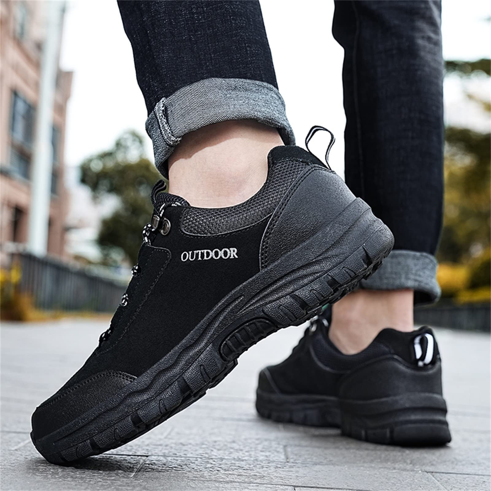**Men's Fashion Sports Shoes - Breathable Spring & Summer Trainers with Thick Non-Slip Soles for Hiking, Outdoor & Casual Wear**    *(Perfect for Gym, Running, Walking & Daily Comfort)*