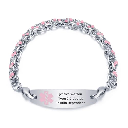 stainless steel chain_pink