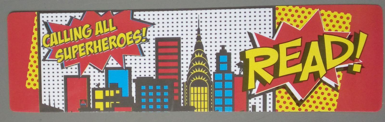 Superhero Bookmark - Calling All Superheroes! Red Bookmark for Kids - Perfect for Reading, Gifts & School Supplies