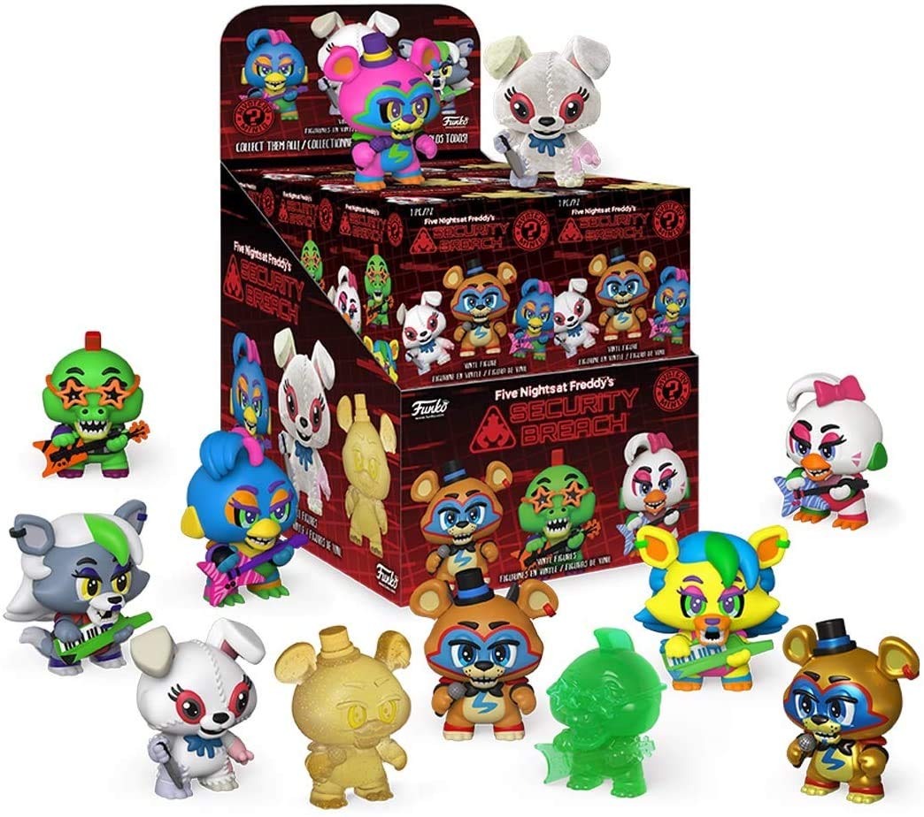 Funko Five Nights at Freddy's Security Breach Mystery Mini Blind Box - Case of 12 Collectible Figures - Perfect for Gaming Fans, Birthday Gifts & Display Collections