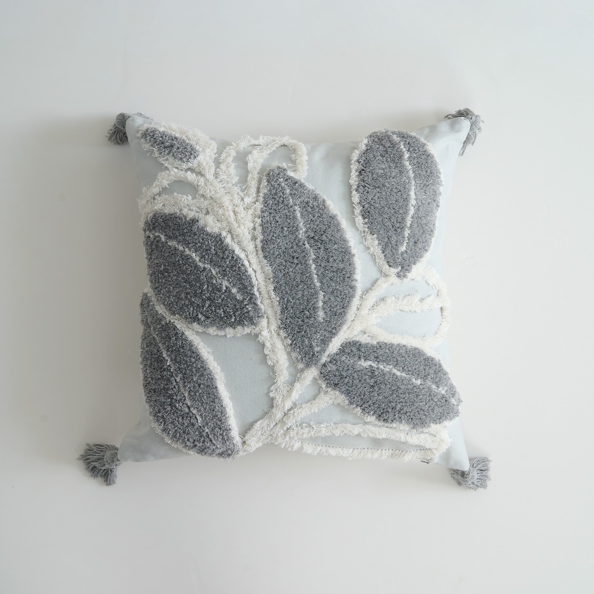 Forest Leaves Cushion Cover - Bohemian Style Decorative Pillow Case for Sofa, Bed, Chair - Perfect for Living Room, Bedroom, Nursery Decor