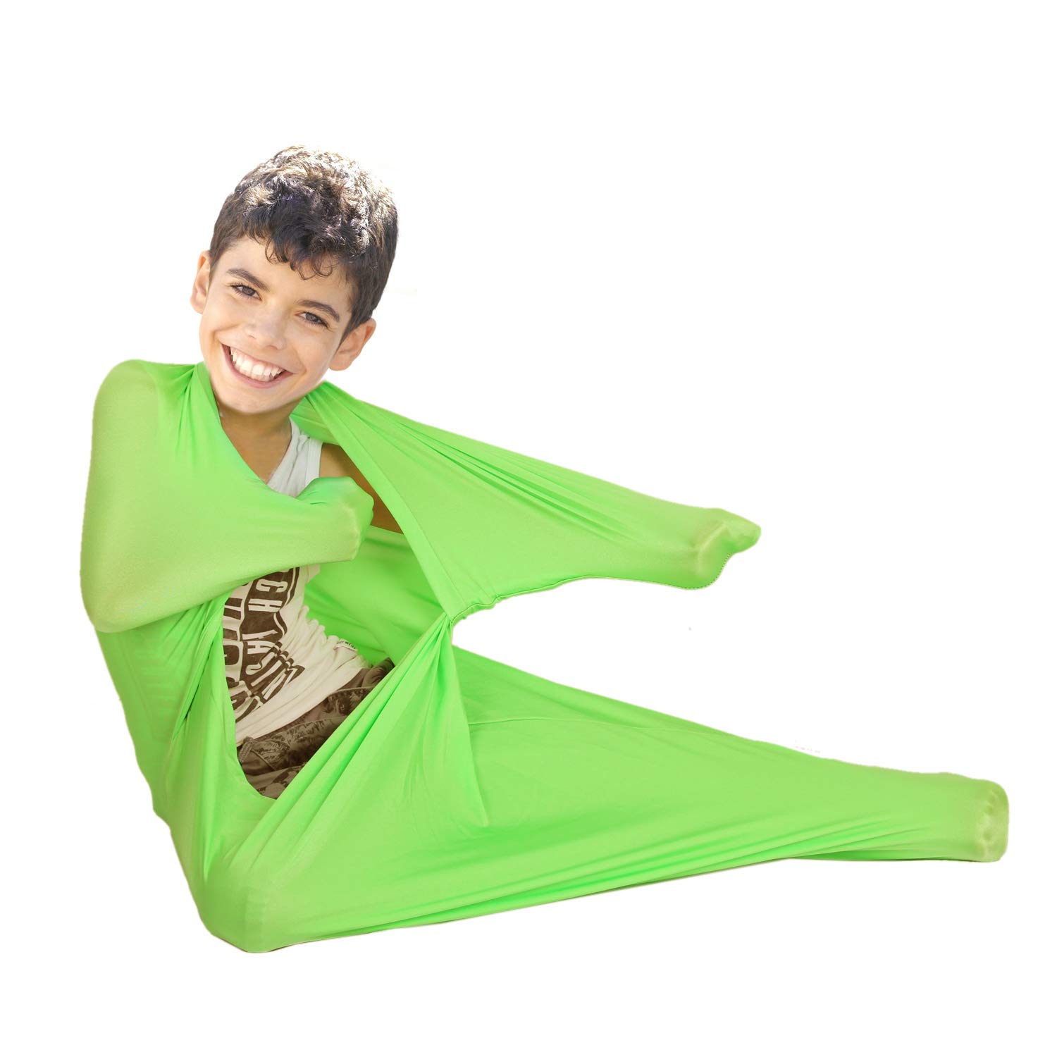 Alnkids Dynamic Movement Sensory Body Sock for Kids - Stretchy Sensory Compression Sack for Autism, ADHD & Calming - Updated Version - Perfect for Therapy, Yoga & Sensory Play at Home or School