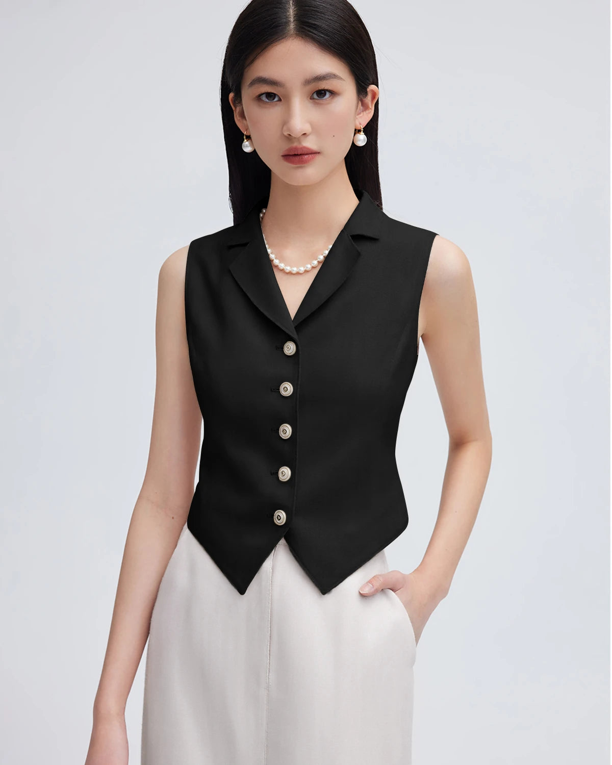 32 Momme Silk Lapel Collar Waistcoat for Men - Premium Formal Vest for Weddings, Business & Special Occasions