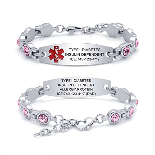 Style 2_Pink CZ_Red Symbol