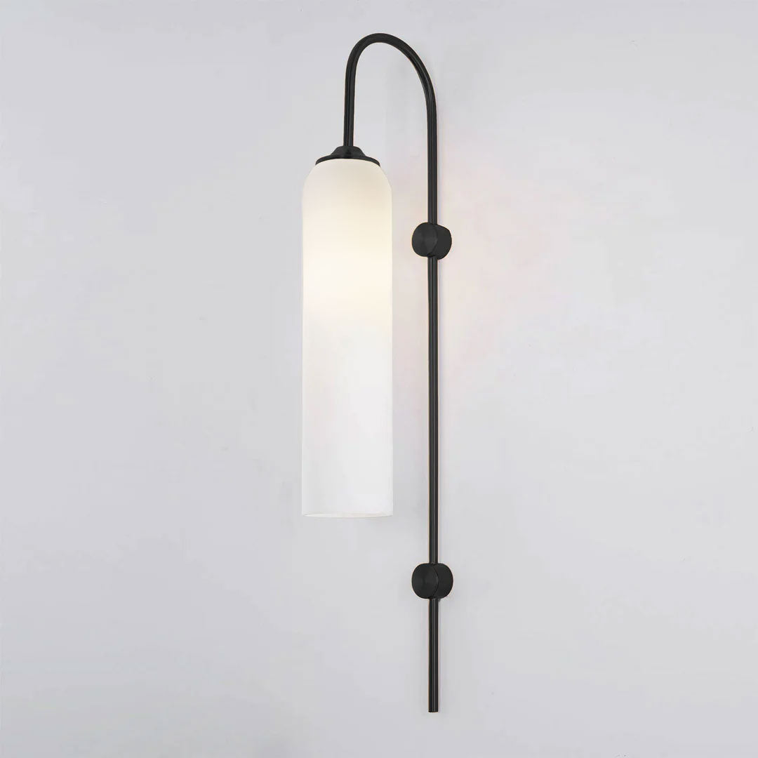 Modern Glass Wall Lamp - Sleek LED Sconce Light for Bedroom, Living Room & Hallway - Energy Efficient Indoor Lighting Fixture