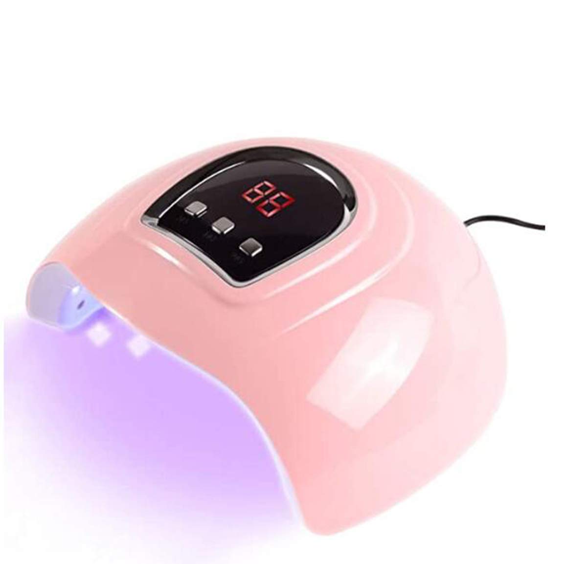 Professional UV LED Nail Lamp with LCD Display - Portable Rechargeable Nail Dryer for Gel Polish Curing | Perfect for Home Manicures & Salon Nail Art