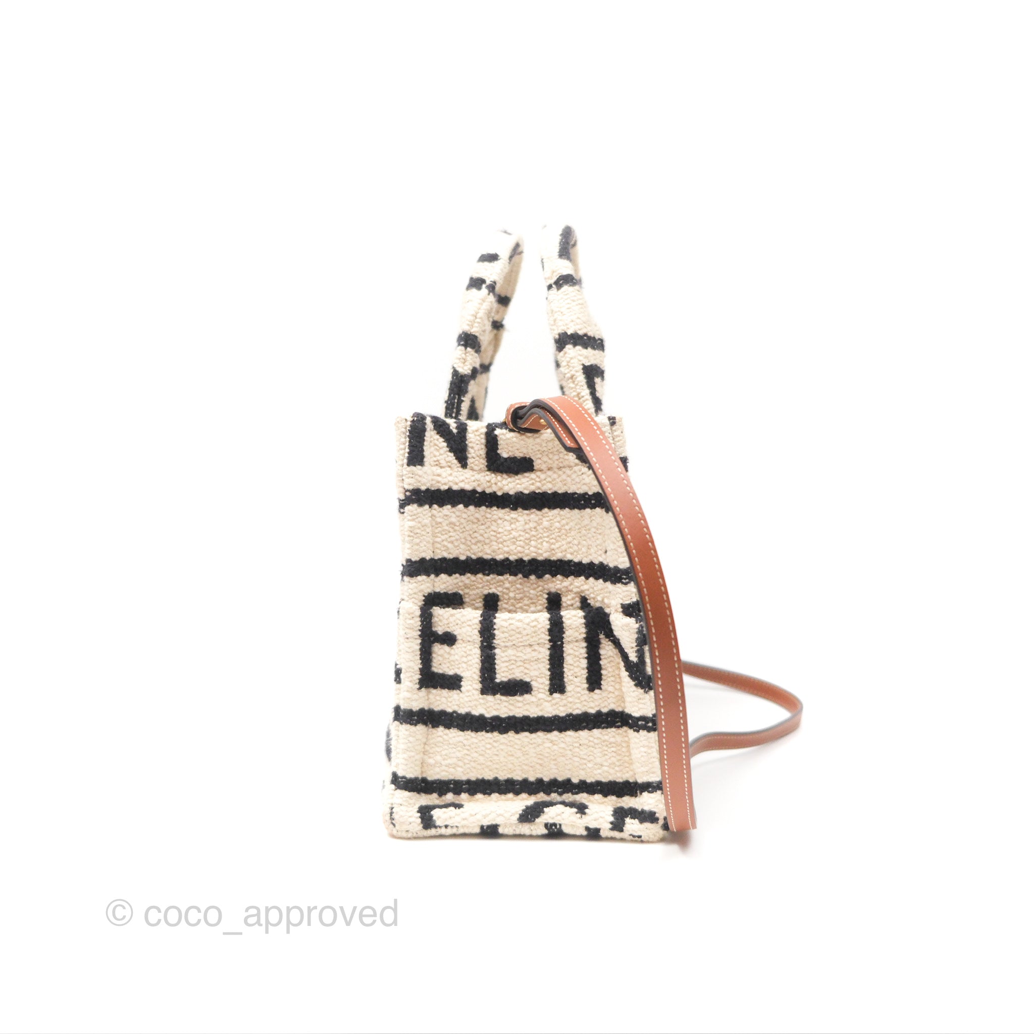 Celine Small Cabas Thais Textile Tote Bag in White - Stylish Designer Handbag for Women, Perfect for Work, Travel & Everyday Use