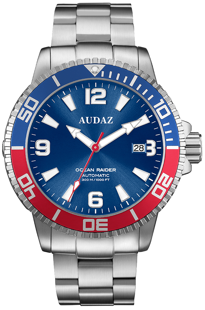 Audaz Ocean Raider ADZ 2060 05 - Premium Diving Watch for Men, Waterproof 200M, Stainless Steel, Unisex Sports Watch for Scuba Diving, Swimming & Outdoor Adventures