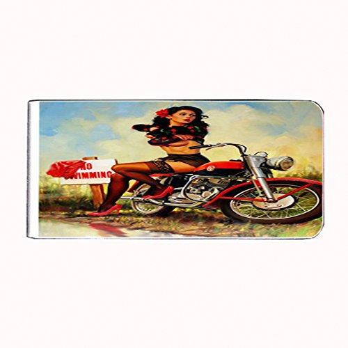 Vintage Retro Sexy Bridesmaid Money Clip - Pin Up Girl Rectangle Design for Bachelorette Parties, Wedding Showers & Girls Night Out